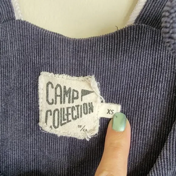 Camp Collection Scoopneck Corduroy Overall Jumpsuit - Picture 3 of 3